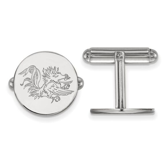Sterling Silver University of South Carolina Cuff Links
